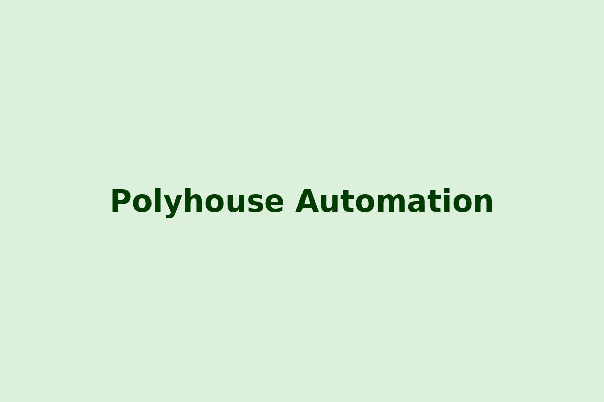 Polyhouse Automation